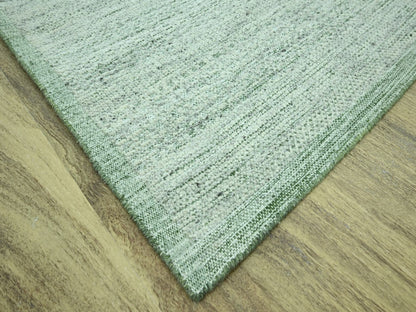 Green 11'10" x 14'10" Modern and Contemporary Hand knotted Wool Rug - Sku: O076944