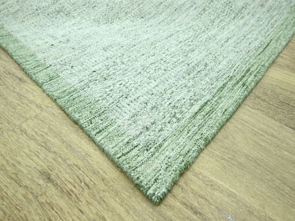 Green 9'10" x 14'0" Modern and Contemporary Hand knotted Wool Rug - Sku: O076945