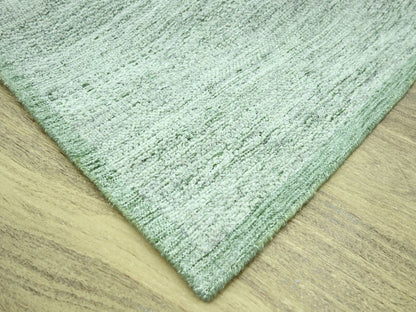 Green 8'0" x 10'0" Modern and Contemporary Hand knotted Wool Rug - Sku: O076947