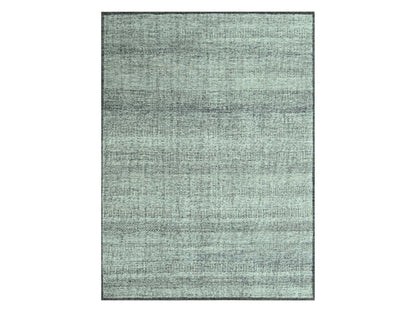 Black 9'0" x 12'1" Modern and Contemporary Hand knotted Wool Rug - Sku: O076951