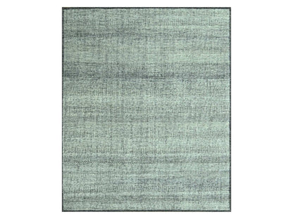 Black 8'2" x 10'0" Modern and Contemporary Hand knotted Wool Rug - Sku: O076952