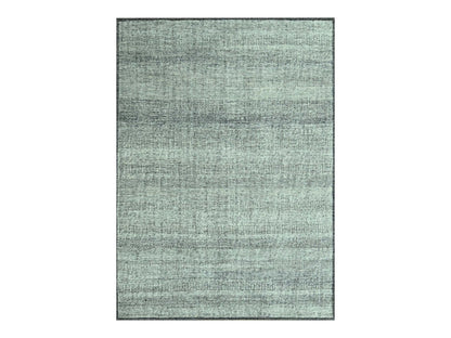 Black 6'2" x 9'0" Modern and Contemporary Hand knotted Wool Rug - Sku: O076954