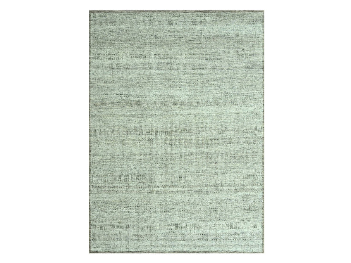 Modern / Contemporary hand-knotted wool rug in Brown, 10'4" x 14' — SKU O076959