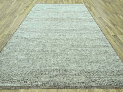 Brown 10'4" x 14'0" Modern and Contemporary Hand knotted Wool Rug - Sku: O076959