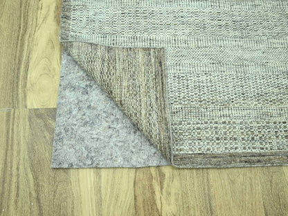 Brown 10'4" x 14'0" Modern and Contemporary Hand knotted Wool Rug - Sku: O076959
