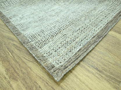 Brown 10'4" x 14'0" Modern and Contemporary Hand knotted Wool Rug - Sku: O076959