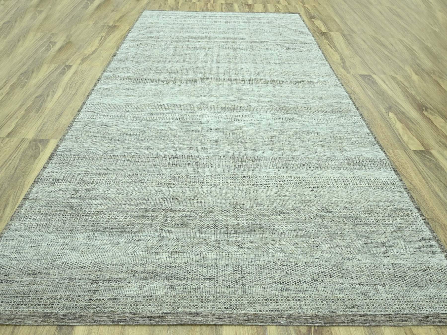 Brown 10'1" x 14'3" Modern and Contemporary Hand knotted Wool Rug - Sku: O076960