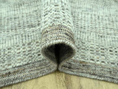 Brown 10'1" x 14'3" Modern and Contemporary Hand knotted Wool Rug - Sku: O076960