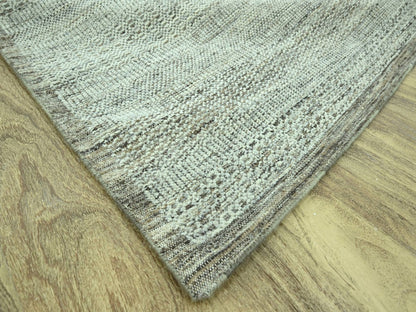Brown 10'4" x 13'11" Modern and Contemporary Hand knotted Wool Rug - Sku: O076961