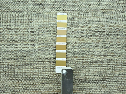 Brown 10'4" x 13'11" Modern and Contemporary Hand knotted Wool Rug - Sku: O076961