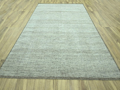 Brown 9'3" x 12'2" Modern and Contemporary Hand knotted Wool Rug - Sku: O076962