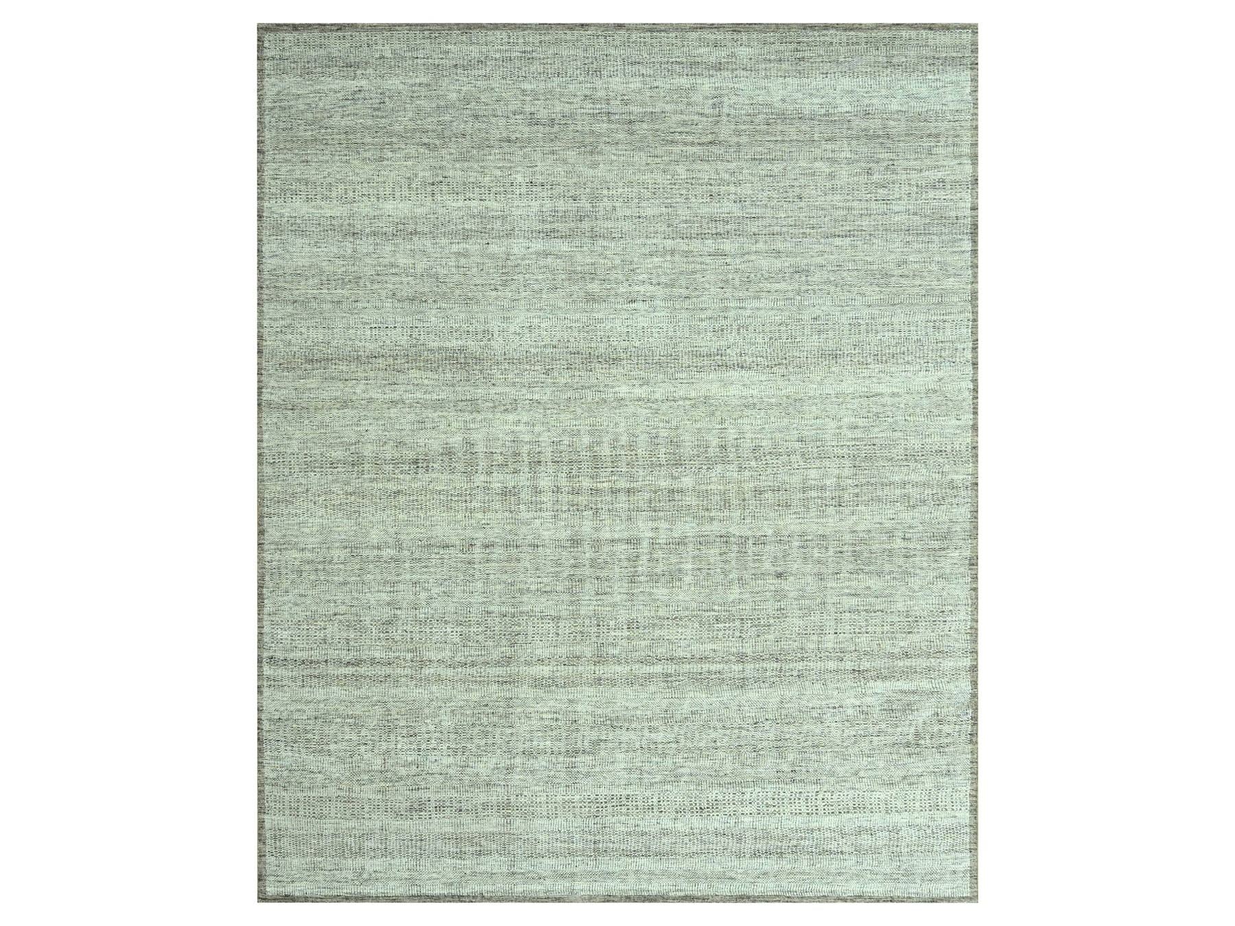 Brown 8'2" x 10'3" Modern and Contemporary Hand knotted Wool Rug - Sku: O076964