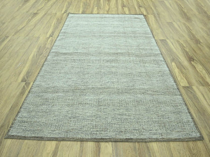 Brown 8'2" x 10'3" Modern and Contemporary Hand knotted Wool Rug - Sku: O076964