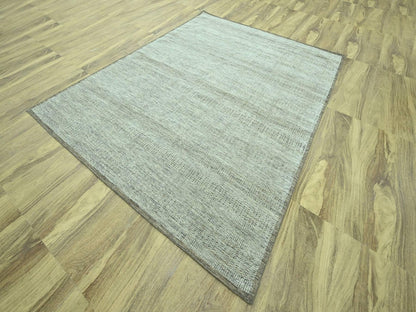 Brown 8'2" x 10'3" Modern and Contemporary Hand knotted Wool Rug - Sku: O076964
