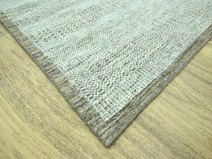 Brown 8'2" x 10'3" Modern and Contemporary Hand knotted Wool Rug - Sku: O076964