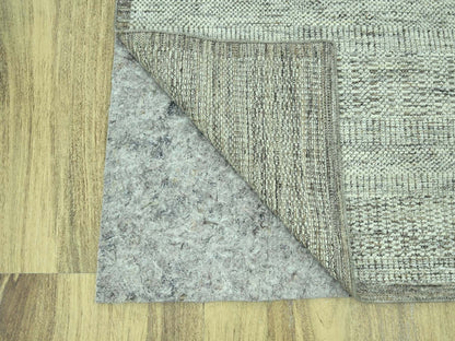 Brown 2'8" x 6'3" Modern and Contemporary Hand knotted Wool Rug - Sku: O076965