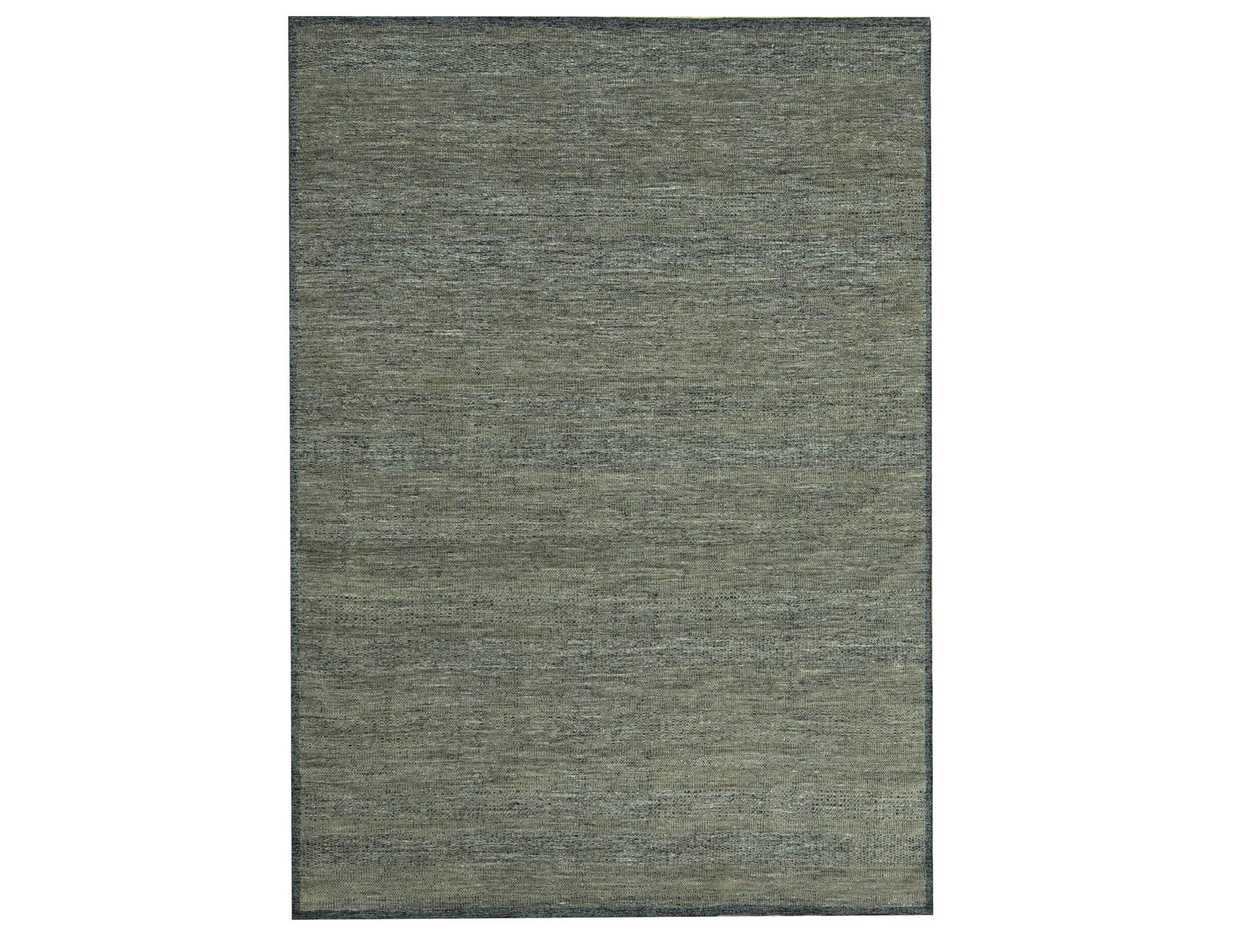 Brown 8'11" x 11'11" Modern and Contemporary Hand knotted Wool Rug - Sku: O076970
