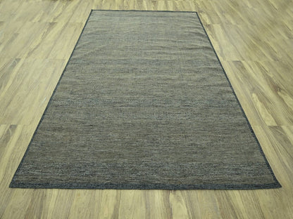 Brown 8'11" x 11'11" Modern and Contemporary Hand knotted Wool Rug - Sku: O076970
