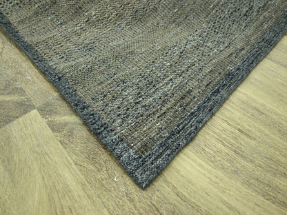 Brown 8'11" x 11'11" Modern and Contemporary Hand knotted Wool Rug - Sku: O076970