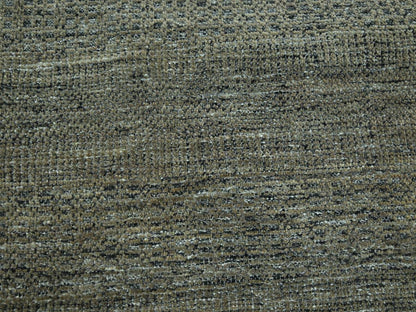 Brown 8'11" x 11'11" Modern and Contemporary Hand knotted Wool Rug - Sku: O076970