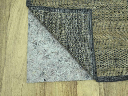 Brown 2'7" x 6'1" Modern and Contemporary Hand knotted Wool Rug - Sku: O076971