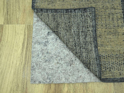 Brown 2'8" x 6'1" Modern and Contemporary Hand knotted Wool Rug - Sku: O076972