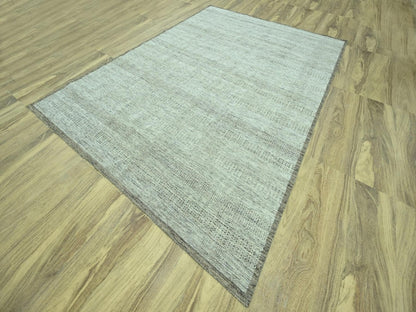 Brown 9'2" x 12'3" Modern and Contemporary Hand knotted Wool Rug - Sku: O076973