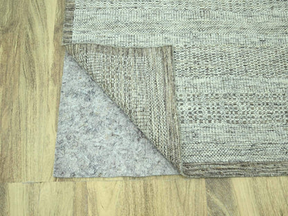 Brown 9'2" x 12'3" Modern and Contemporary Hand knotted Wool Rug - Sku: O076973