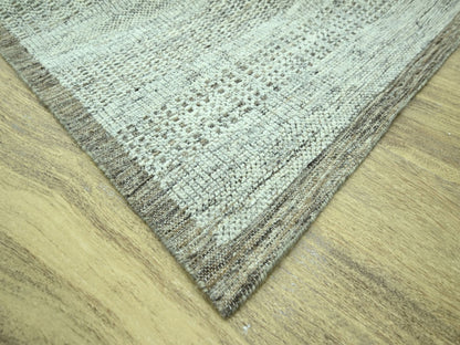Brown 9'2" x 12'3" Modern and Contemporary Hand knotted Wool Rug - Sku: O076973
