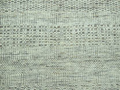 Brown 9'2" x 12'3" Modern and Contemporary Hand knotted Wool Rug - Sku: O076973