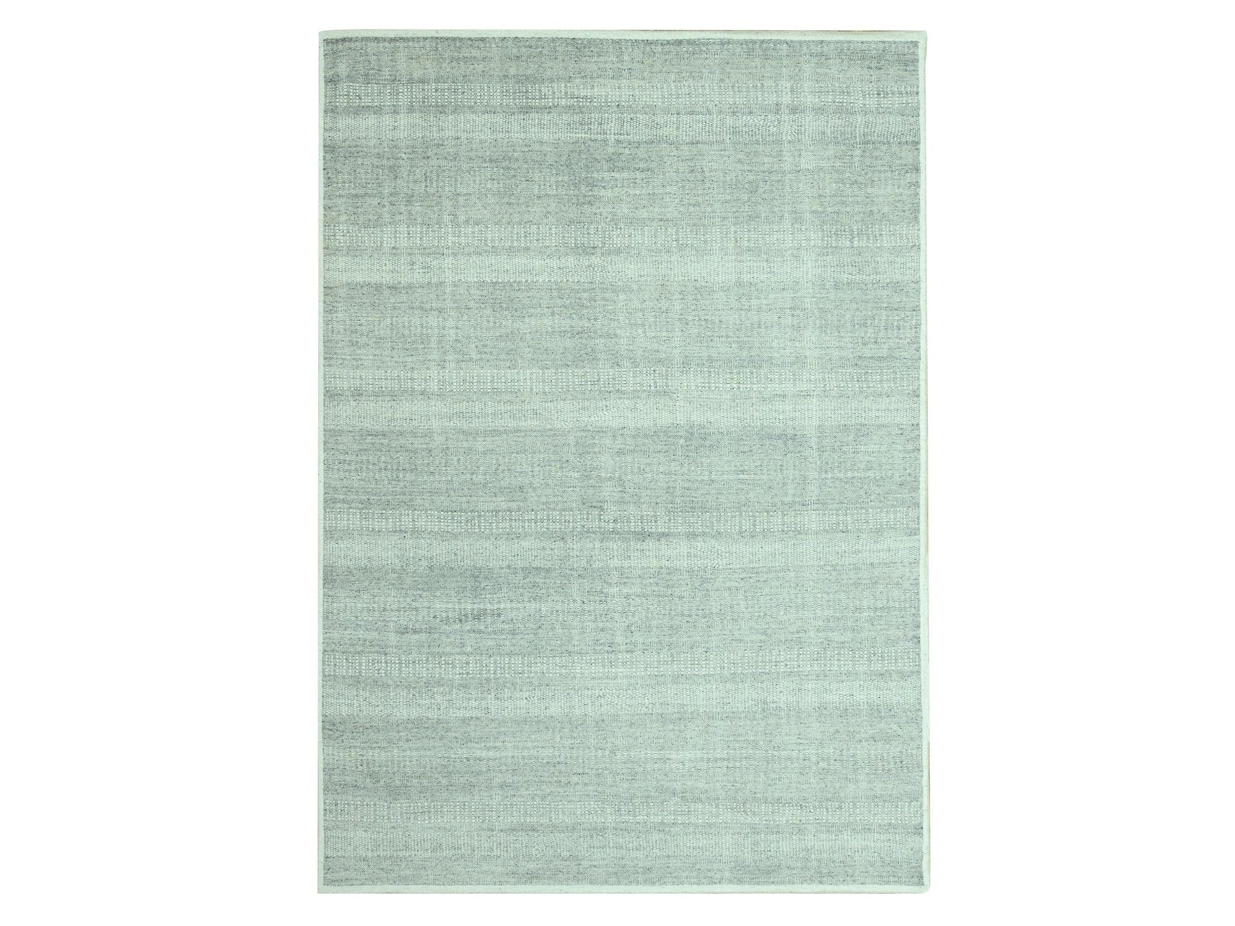 Modern / Contemporary hand-knotted wool rug in Gray, 9'11" x 14' — SKU O076974