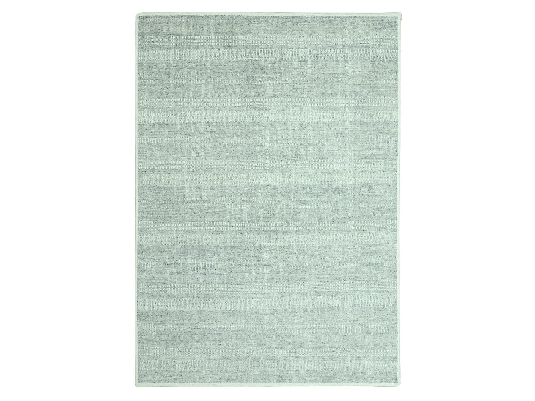 Modern / Contemporary hand-knotted wool rug in Gray, 9'1" x 12'2" — SKU O076976