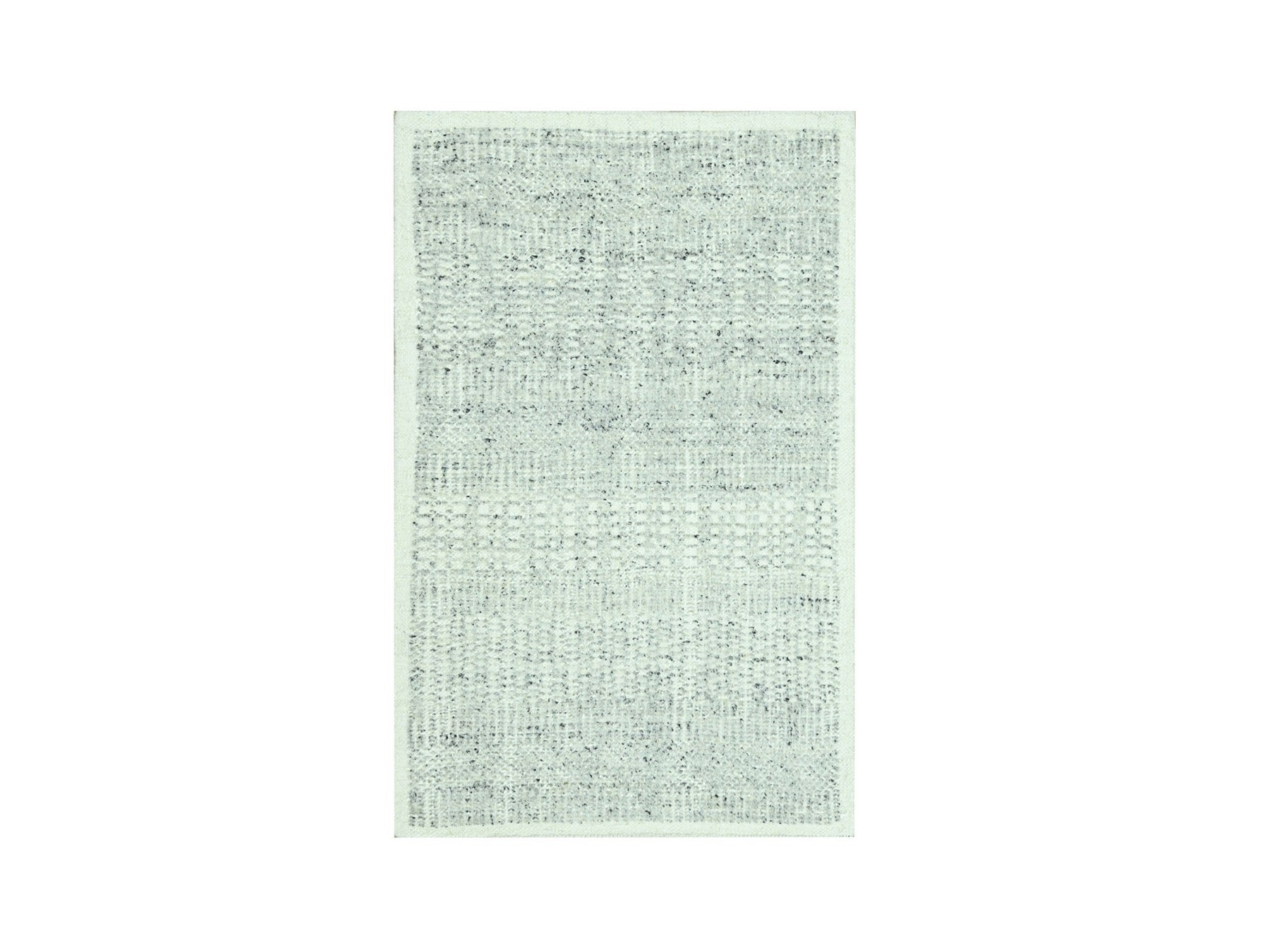 Modern / Contemporary hand-knotted wool rug in Gray, 2' x 3' — SKU O076978