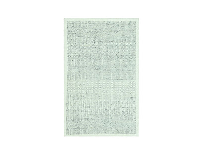 Modern / Contemporary hand-knotted wool rug in Gray, 2' x 3' — SKU O076978