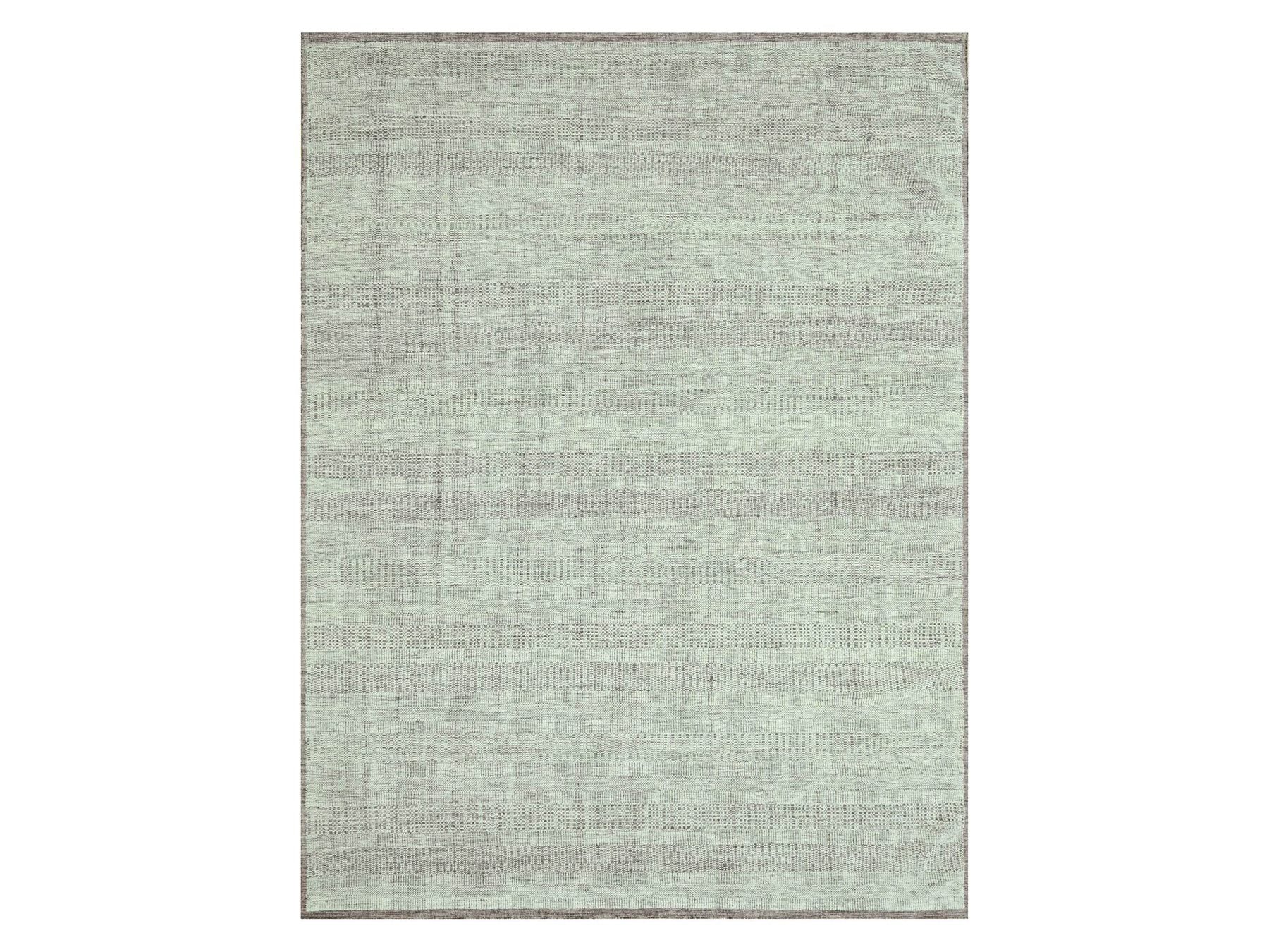 Modern / Contemporary hand-knotted wool rug in Red, 9'7" x 13' — SKU O076980