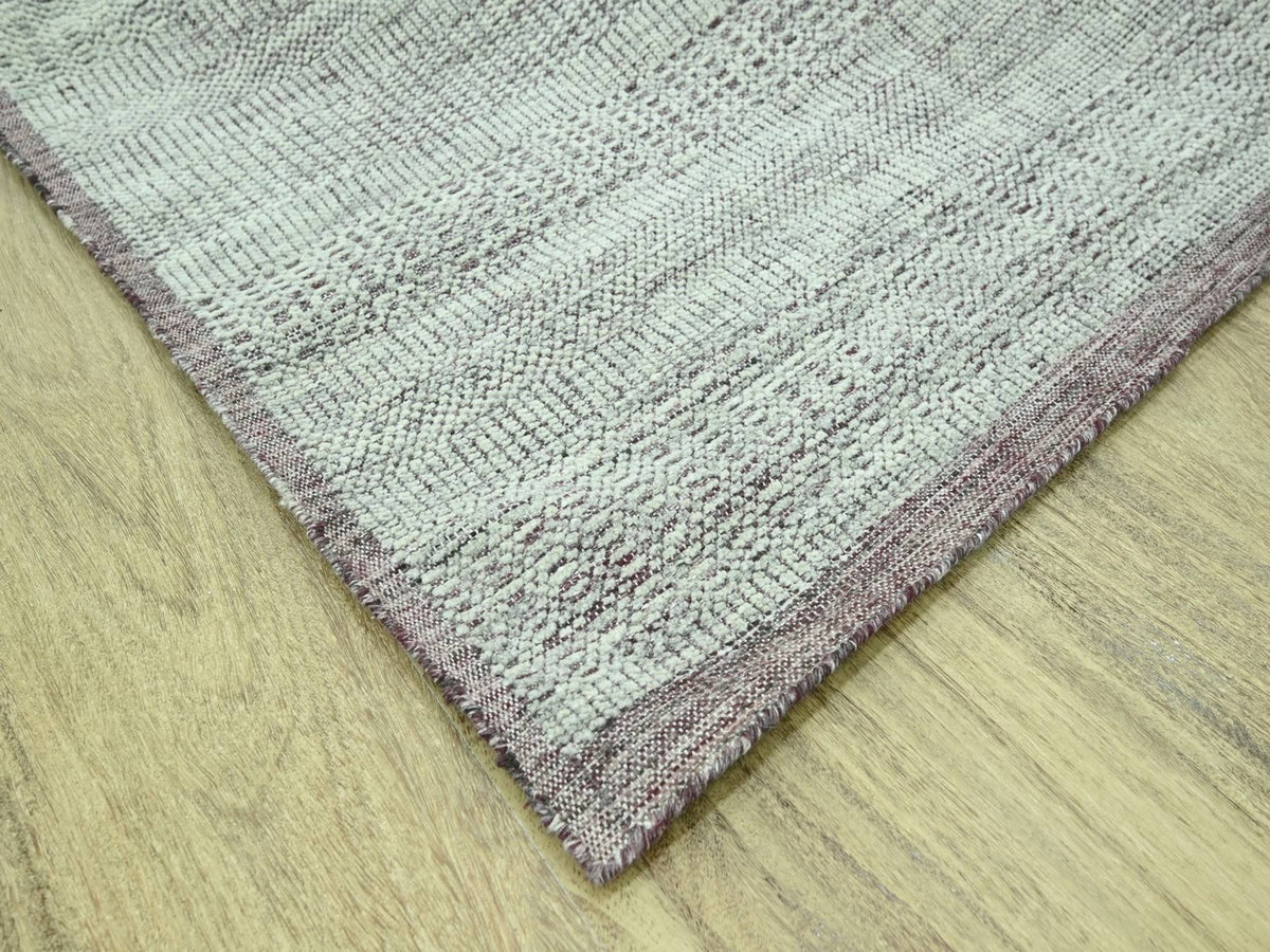 Modern / Contemporary hand-knotted wool rug in Red, 9'7" x 13' — SKU O076980 (view 6)