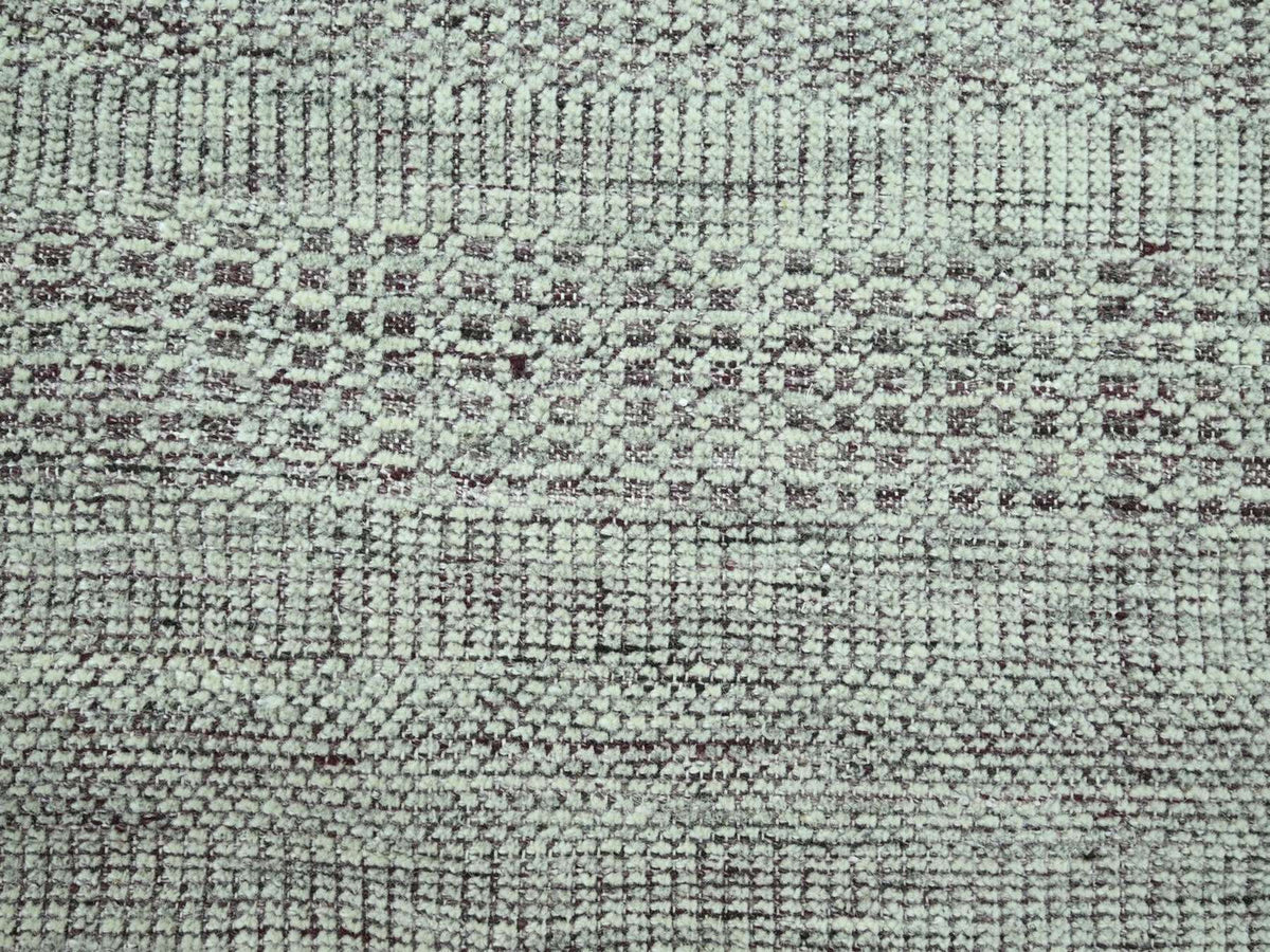 Modern / Contemporary hand-knotted wool rug in Red, 9'7" x 13' — SKU O076980 (view 8)