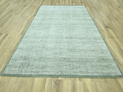 Green 9'1" x 11'11" Modern and Contemporary Hand knotted Wool Rug - Sku: O076984