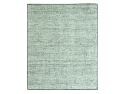 Green 8'10" x 12'2" Modern and Contemporary Hand knotted Wool Rug - Sku: O076986