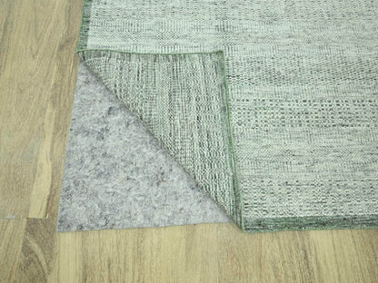 Green 8'10" x 12'2" Modern and Contemporary Hand knotted Wool Rug - Sku: O076986