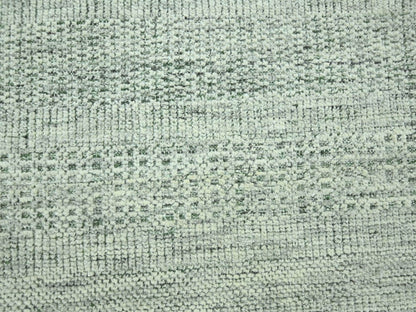 Green 8'10" x 12'2" Modern and Contemporary Hand knotted Wool Rug - Sku: O076986