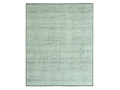 Green 8'0" x 10'2" Modern and Contemporary Hand knotted Wool Rug - Sku: O076987