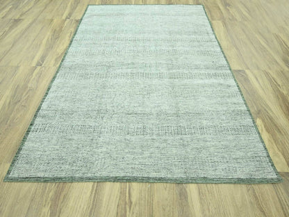 Green 8'0" x 10'2" Modern and Contemporary Hand knotted Wool Rug - Sku: O076987