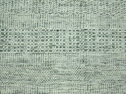 Green 8'0" x 10'2" Modern and Contemporary Hand knotted Wool Rug - Sku: O076987