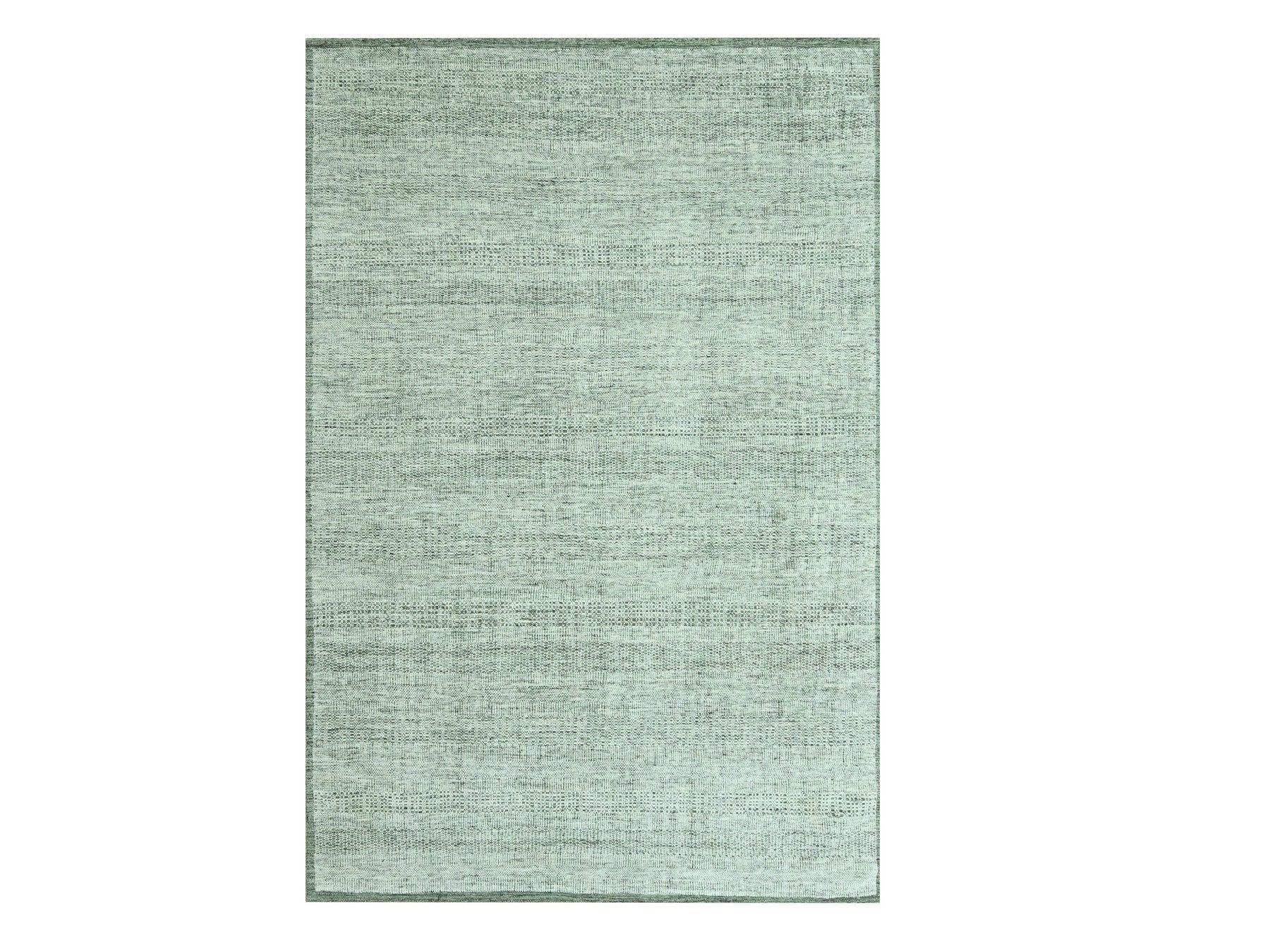 Green 2'0" x 3'0" Modern and Contemporary Hand knotted Wool Rug - Sku: O076989