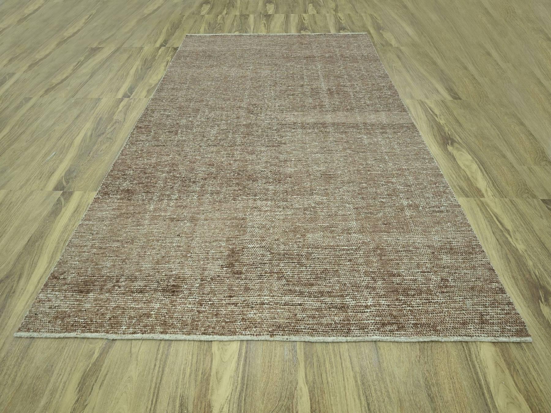 Brown 8'11" x 12'0" Modern and Contemporary Hand knotted Wool Rug - Sku: O076992