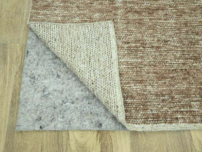 Brown 8'11" x 12'0" Modern and Contemporary Hand knotted Wool Rug - Sku: O076992