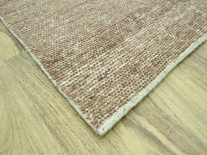 Brown 8'11" x 12'0" Modern and Contemporary Hand knotted Wool Rug - Sku: O076992