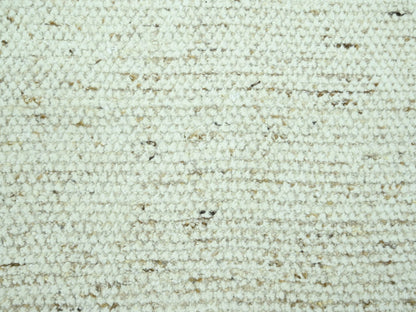 Ivory 9'0" x 12'0" Modern and Contemporary Hand knotted Wool Rug - Sku: O076993