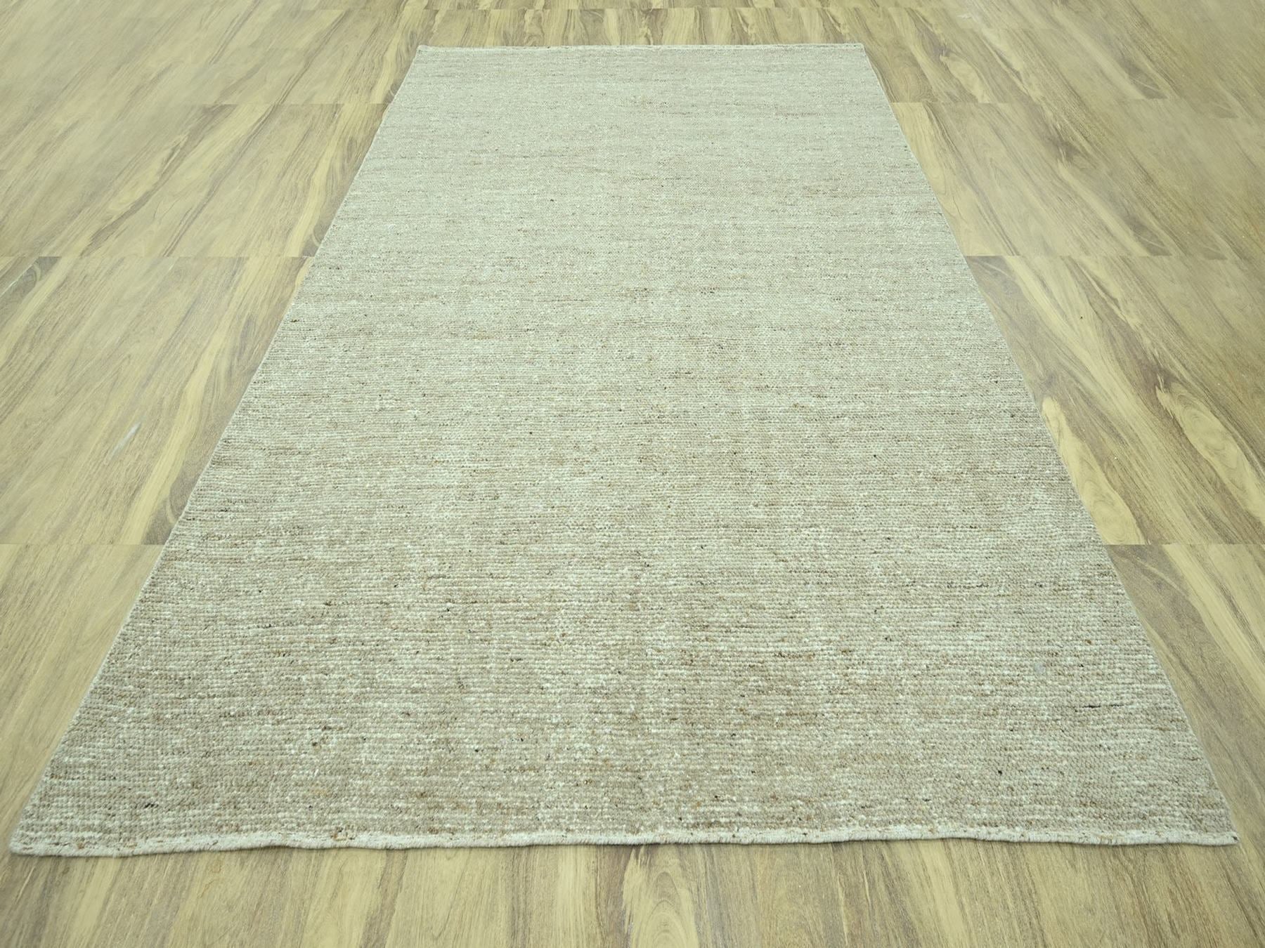 Brown 8'10" x 12'0" Modern and Contemporary Hand knotted Wool Rug - Sku: O076994
